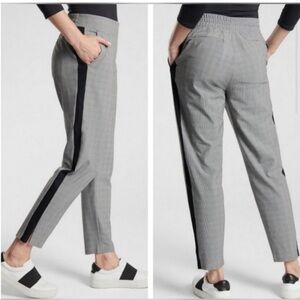 Athleta Brooklyn Lightweight Plaid Ankle Pants